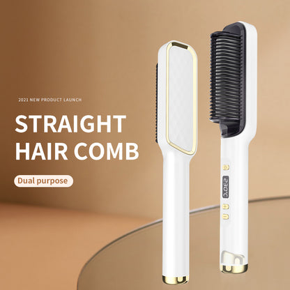 2026 Updated Electric Hot Comb (Negative Ion) Hair Straightening Brush